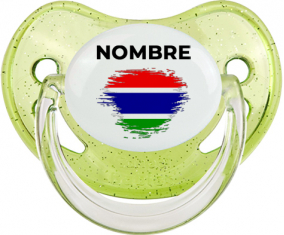 Bandera de pincel de Gambia con nombre: Chupete fisiológica