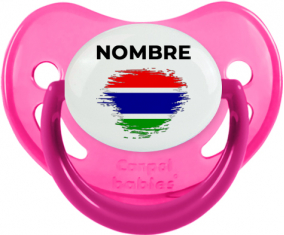Bandera de pincel de Gambia con nombre: Chupete fisiológica