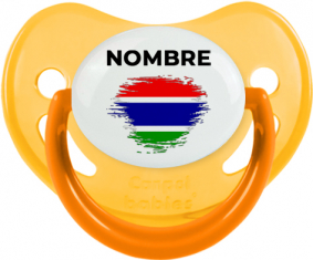 Bandera de pincel de Gambia con nombre: Chupete fisiológica