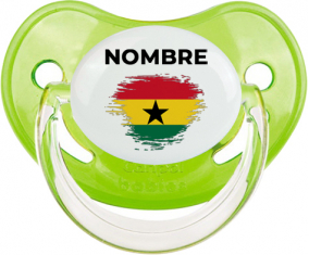 Bandera del efecto pincel de Ghana con nombre: Chupete fisiológica