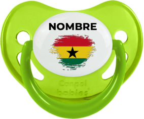 Bandera del efecto pincel de Ghana con nombre: Chupete fisiológica