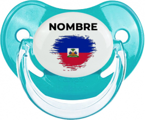 Bandera del efecto pincel de Haití con nombre: Chupete fisiológica personnalisée