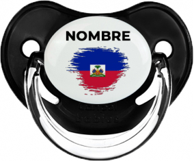 Bandera del efecto pincel de Haití con nombre: Chupete fisiológica