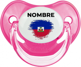 Bandera del efecto pincel de Haití con nombre: Chupete fisiológica