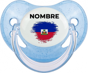 Bandera del efecto pincel de Haití con nombre: Chupete fisiológica