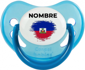 Bandera del efecto pincel de Haití con nombre: Chupete fisiológica