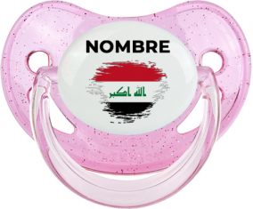 Efecto cepillo de bandera Irak con nombre: Chupete fisiológica