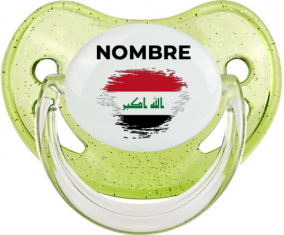 Efecto cepillo de bandera Irak con nombre: Chupete fisiológica