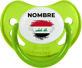 Efecto cepillo de bandera Irak con nombre: Chupete fisiológica