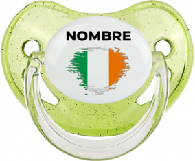 Bandera del efecto pincel de Irlanda con nombre: Chupete fisiológica