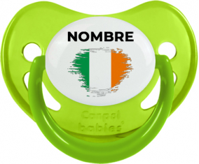 Bandera del efecto pincel de Irlanda con nombre: Chupete fisiológica