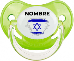Israel cepilla bandera efecto con nombre: Chupete fisiológica