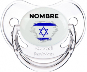 Israel cepilla bandera efecto con nombre: Chupete fisiológica