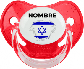 Israel cepilla bandera efecto con nombre: Chupete fisiológica