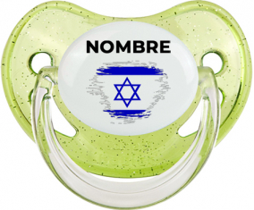 Israel cepilla bandera efecto con nombre: Chupete fisiológica