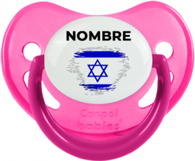 Israel cepilla bandera efecto con nombre: Chupete fisiológica