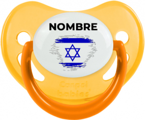 Israel cepilla bandera efecto con nombre: Chupete fisiológica