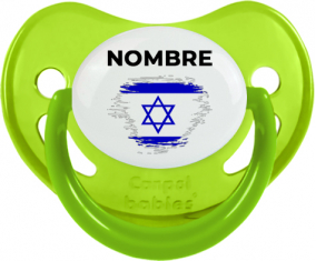 Israel cepilla bandera efecto con nombre: Chupete fisiológica