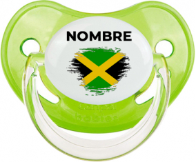Bandera del efecto pincel jamaicano con nombre: Chupete fisiológica