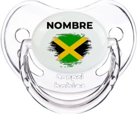 Bandera del efecto pincel jamaicano con nombre: Chupete fisiológica