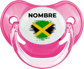 Bandera del efecto pincel jamaicano con nombre: Chupete fisiológica