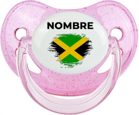 Bandera del efecto pincel jamaicano con nombre: Chupete fisiológica