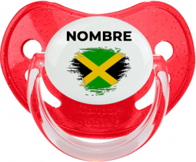 Bandera del efecto pincel jamaicano con nombre: Chupete fisiológica