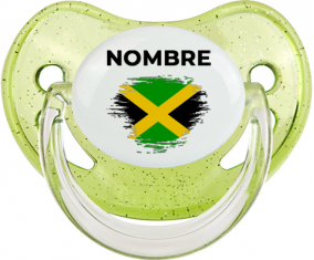 Bandera del efecto pincel jamaicano con nombre: Chupete fisiológica