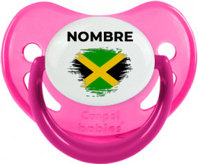 Bandera del efecto pincel jamaicano con nombre: Chupete fisiológica