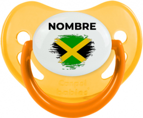 Bandera del efecto pincel jamaicano con nombre: Chupete fisiológica