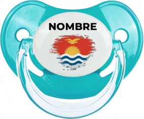 Bandera del efecto pincel Kiribati con nombre: Chupete fisiológica personnalisée