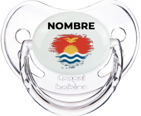 Bandera del efecto pincel Kiribati con nombre: Chupete fisiológica