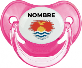 Bandera del efecto pincel Kiribati con nombre: Chupete fisiológica