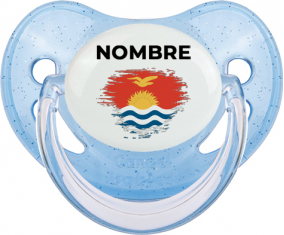 Bandera del efecto pincel Kiribati con nombre: Chupete fisiológica