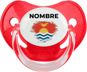 Bandera del efecto pincel Kiribati con nombre: Chupete fisiológica