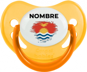 Bandera del efecto pincel Kiribati con nombre: Chupete fisiológica