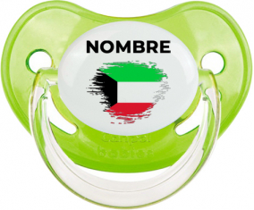 Bandera del efecto pincel de Kuwait con nombre: Chupete fisiológica