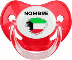 Bandera del efecto pincel de Kuwait con nombre: Chupete fisiológica