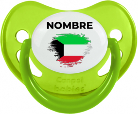 Bandera del efecto pincel de Kuwait con nombre: Chupete fisiológica
