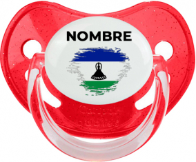 Lesotho pincel efecto bandera con nombre: Chupete fisiológica