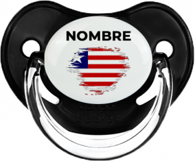Bandera del efecto cepillo de Liberia con nombre: Chupete fisiológica