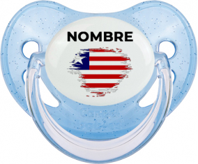 Bandera del efecto cepillo de Liberia con nombre: Chupete fisiológica