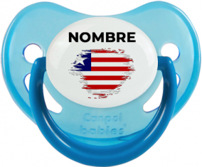 Bandera del efecto cepillo de Liberia con nombre: Chupete fisiológica