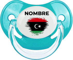 Libia cepilla la bandera del efecto con nombre: Chupete fisiológica personnalisée