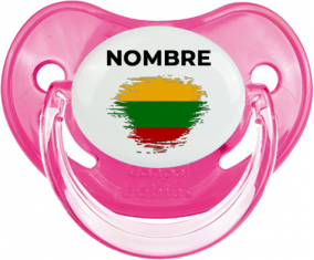 Bandera de efecto pincel lituano con nombre: Chupete fisiológica