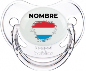 Bandera del efecto pincel de Luxemburgo con nombre: Chupete fisiológica