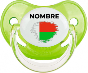 Bandera del efecto pincel madagascar con nombre: Chupete fisiológica