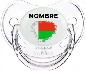 Bandera del efecto pincel madagascar con nombre: Chupete fisiológica