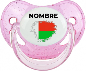 Bandera del efecto pincel madagascar con nombre: Chupete fisiológica