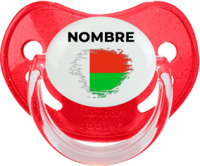 Bandera del efecto pincel madagascar con nombre: Chupete fisiológica